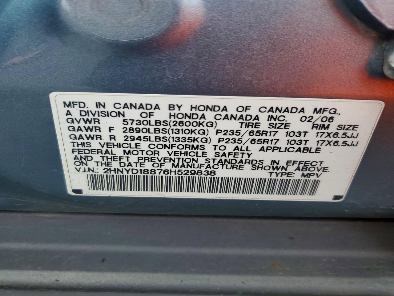 2006 ACURA MDX TOURING photo 25