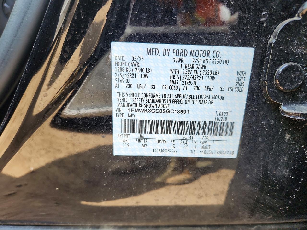 2025 FORD EXPLORER ST photo 13