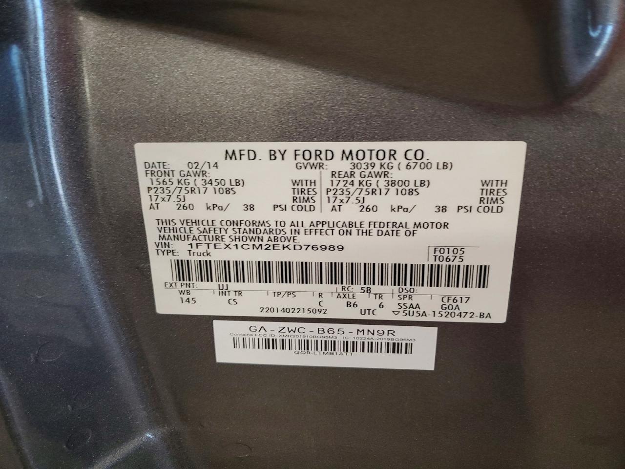 2014 FORD F150 SUPER CAB photo 23