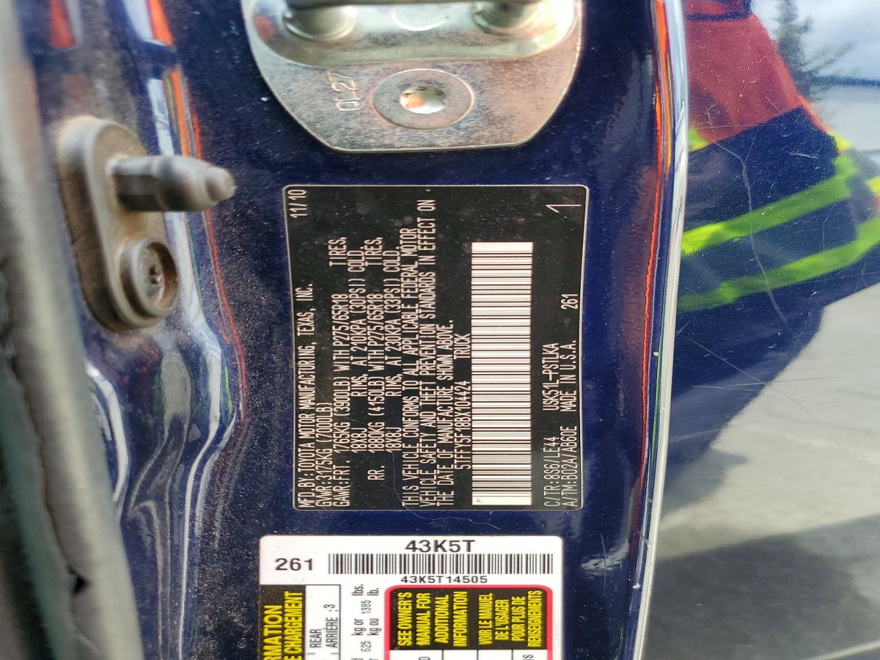 2011 TOYOTA TUNDRA CREWMAX LIMITED photo 34