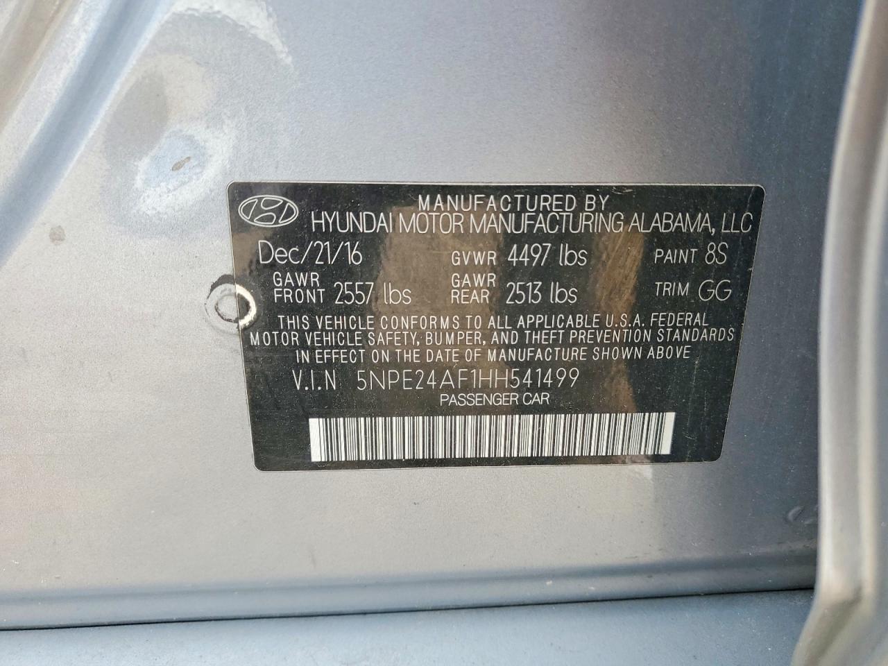 2017 HYUNDAI SONATA SE photo 23