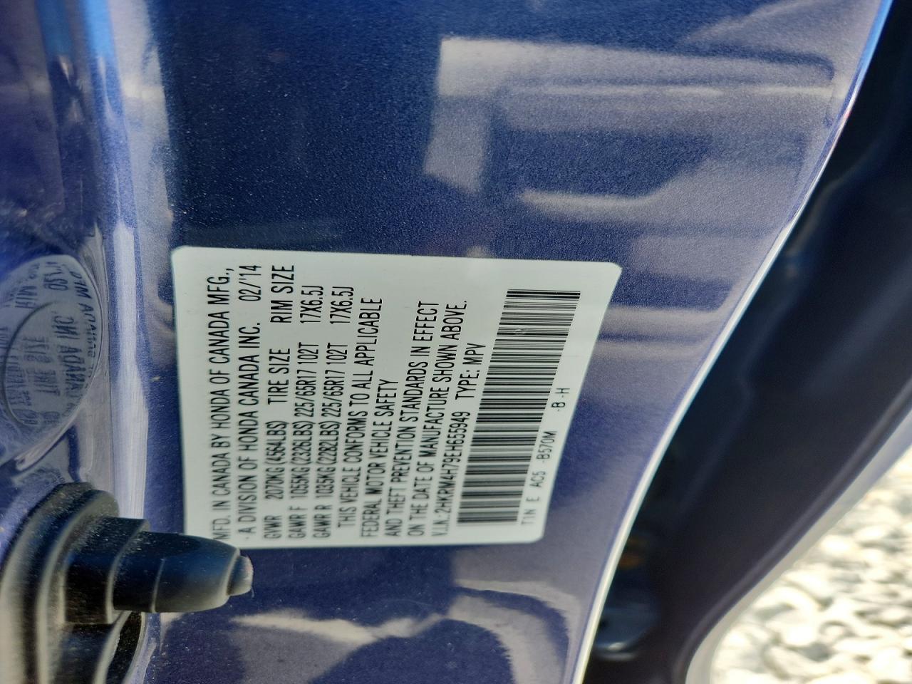 2014 HONDA CR-V EXL photo 25