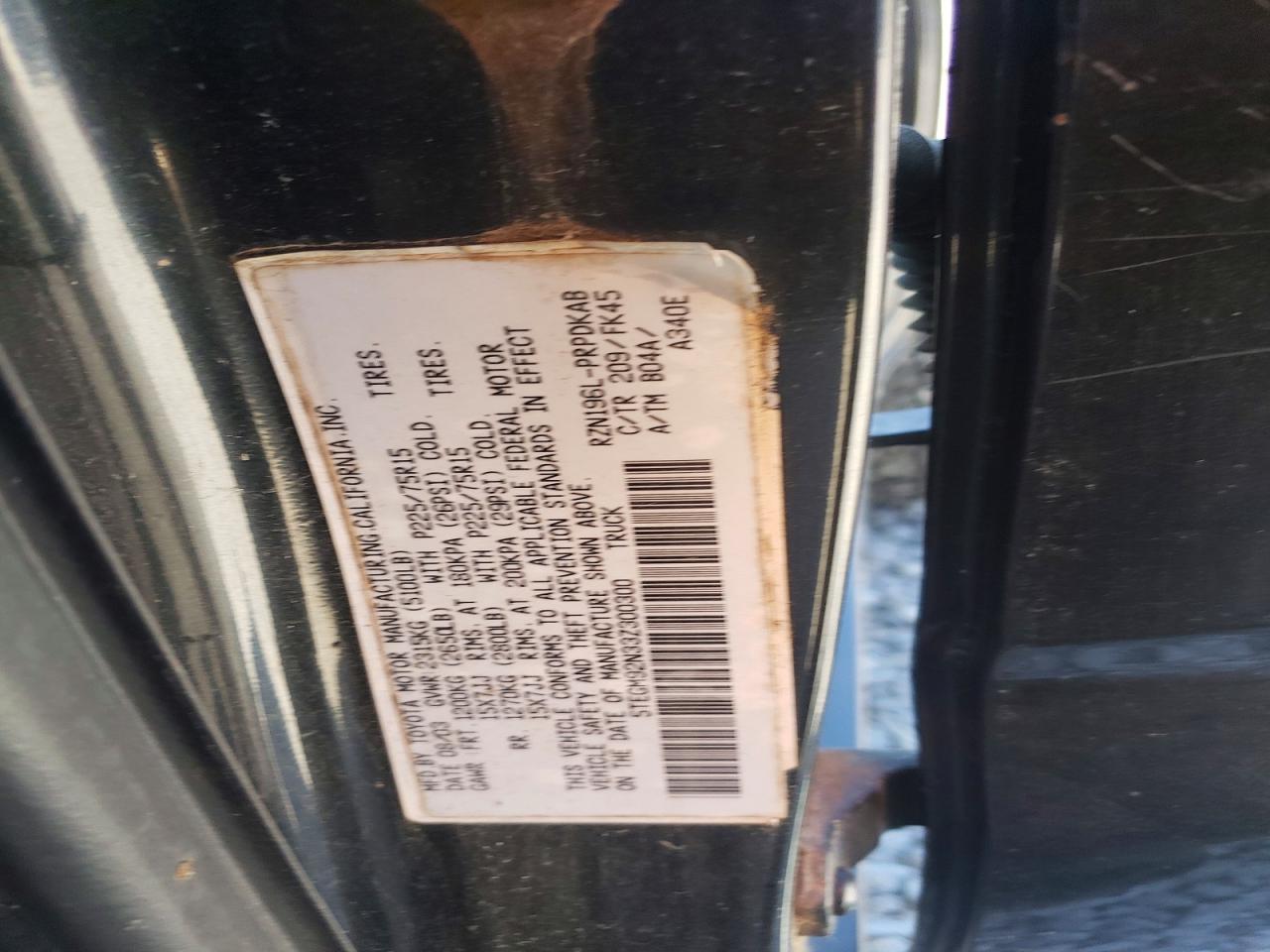 2003 TOYOTA TACOMA DOUBLE CAB PRERUNNER photo 25