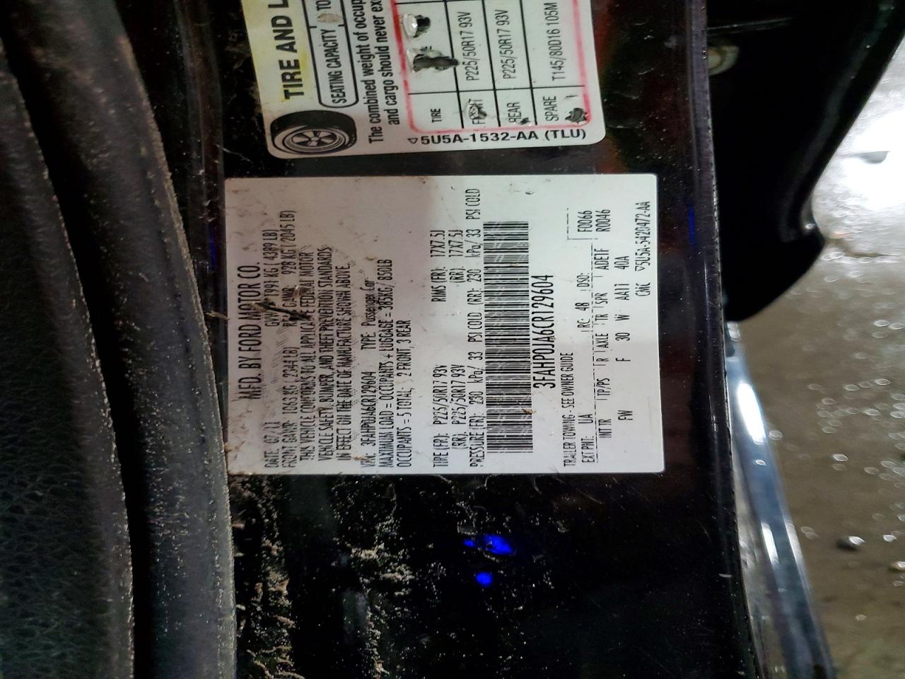 2012 FORD FUSION SEL photo 34