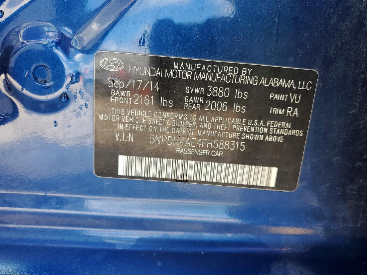 2015 HYUNDAI ELANTRA SE photo 34