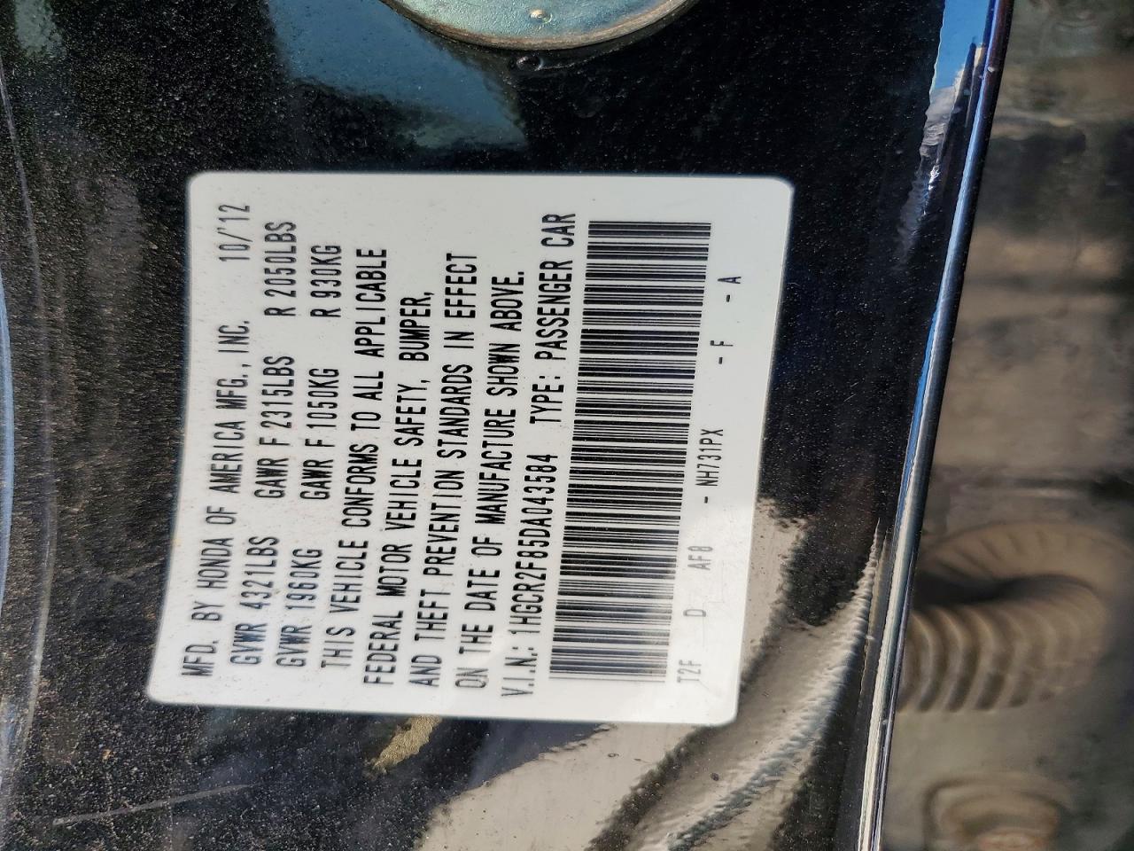 2013 HONDA ACCORD EXL photo 23