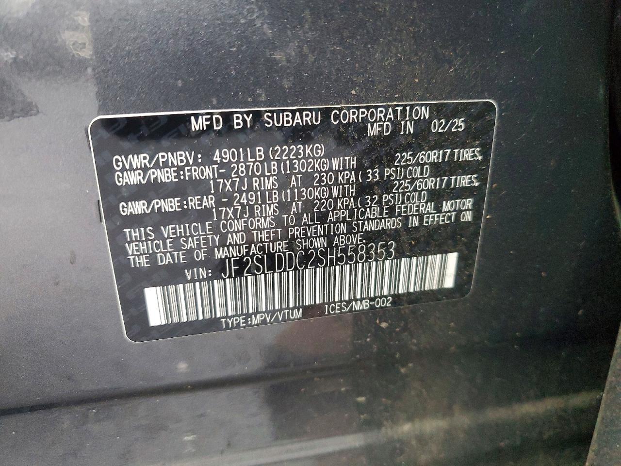 2025 SUBARU FORESTER PREMIUM photo 34