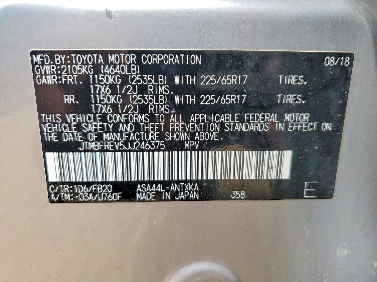 2018 TOYOTA RAV4 LE photo 34