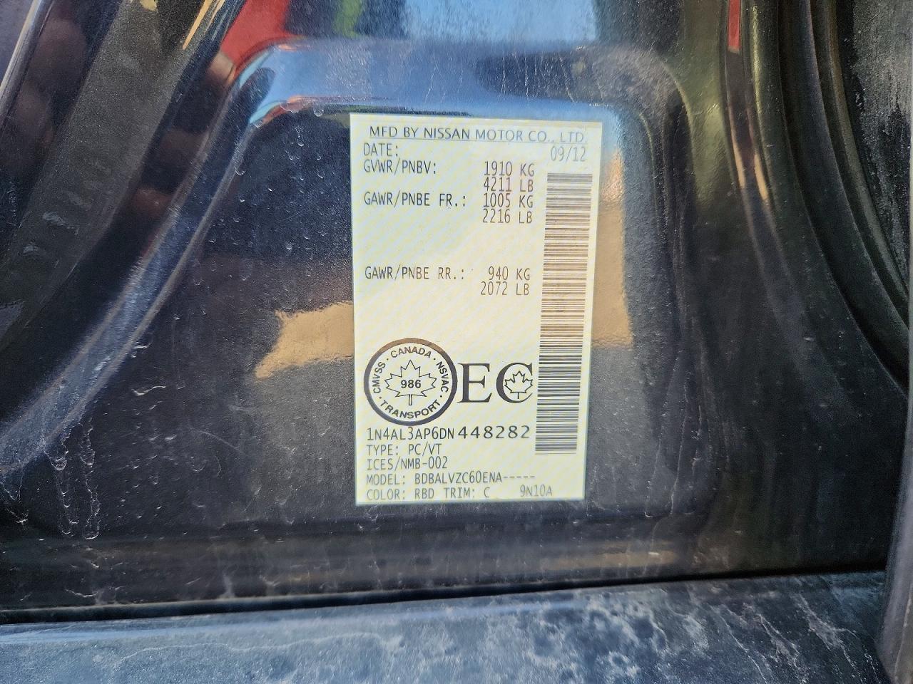 2013 NISSAN ALTIMA 2.5 photo 25