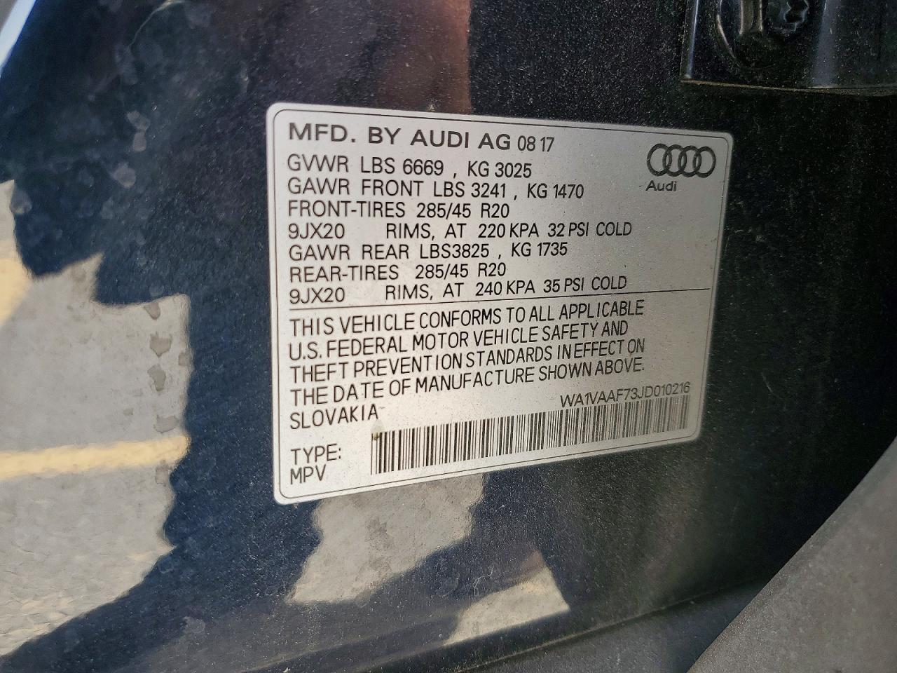 2018 AUDI Q7 PRESTIGE photo 25