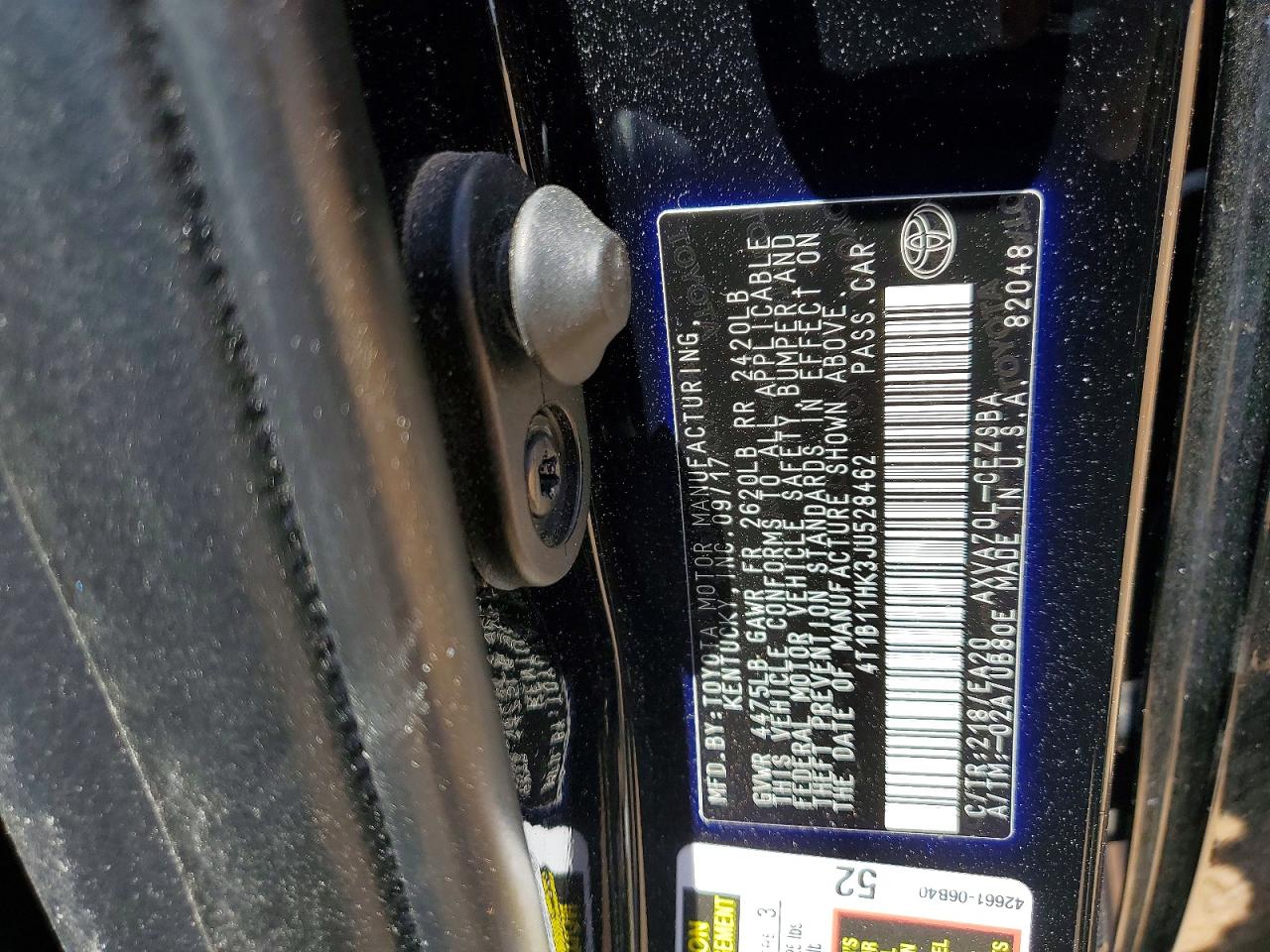 2018 TOYOTA CAMRY SE photo 34