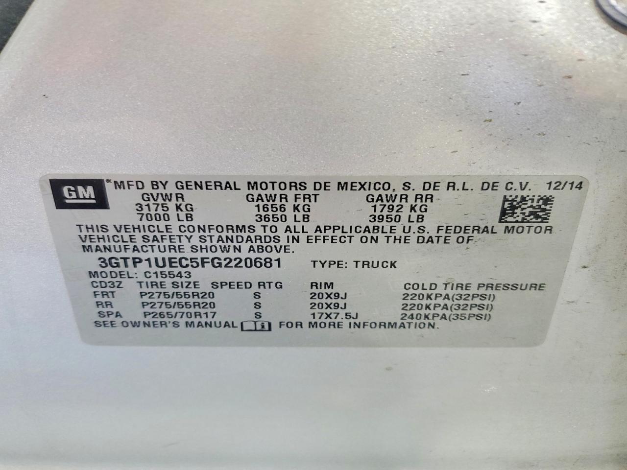 2015 GMC SIERRA C1500 SLE photo 25