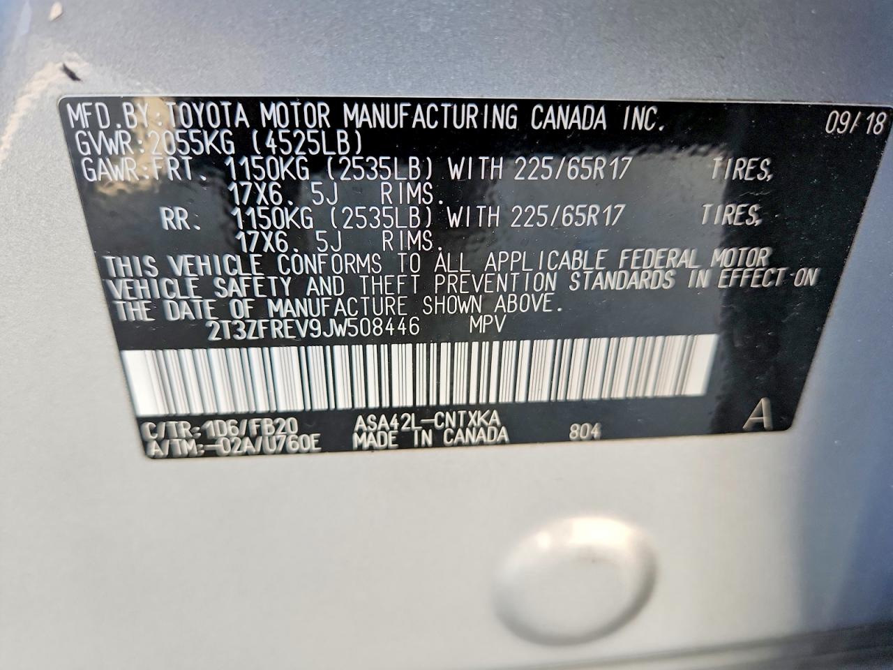 2018 TOYOTA RAV4 LE photo 27