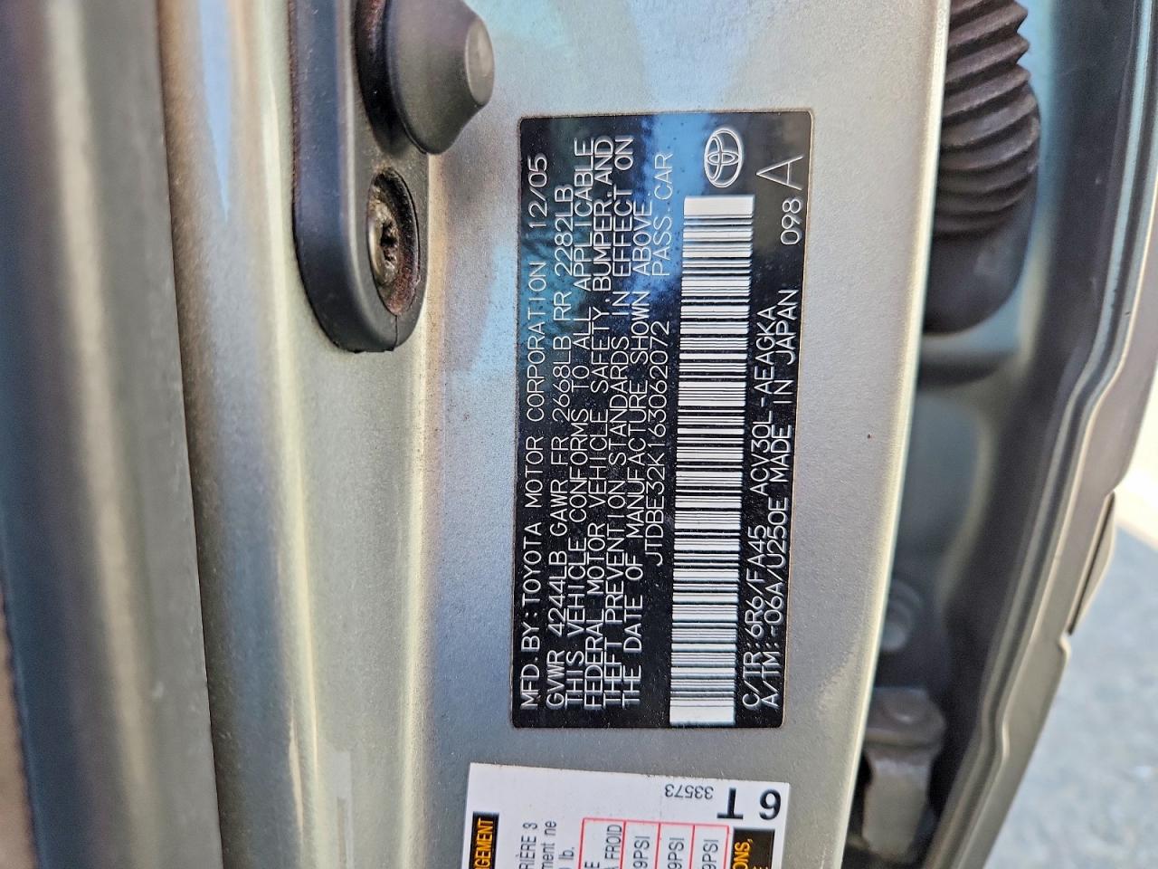 2006 TOYOTA CAMRY XLE photo 23