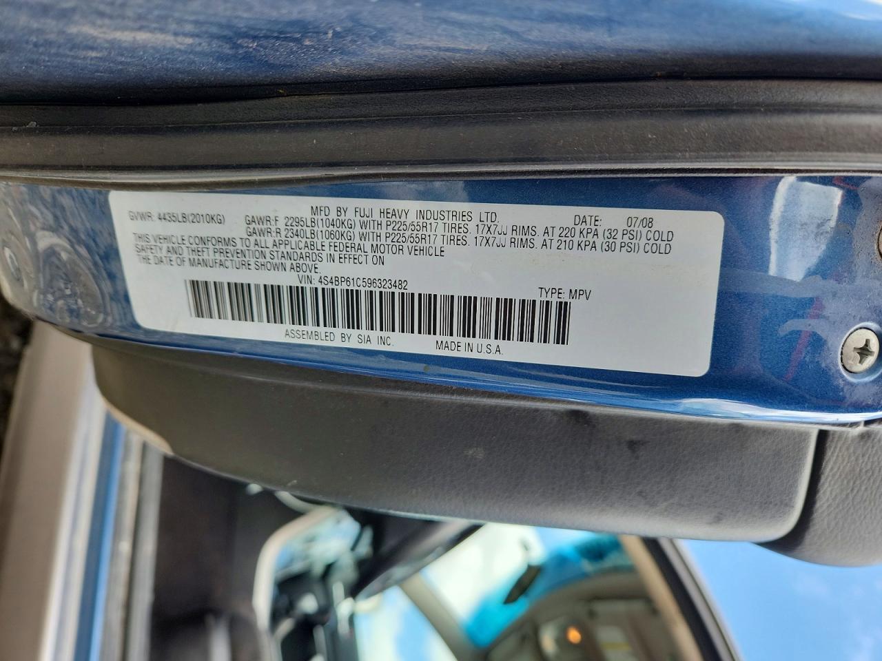 2009 SUBARU OUTBACK 2.5I photo 23