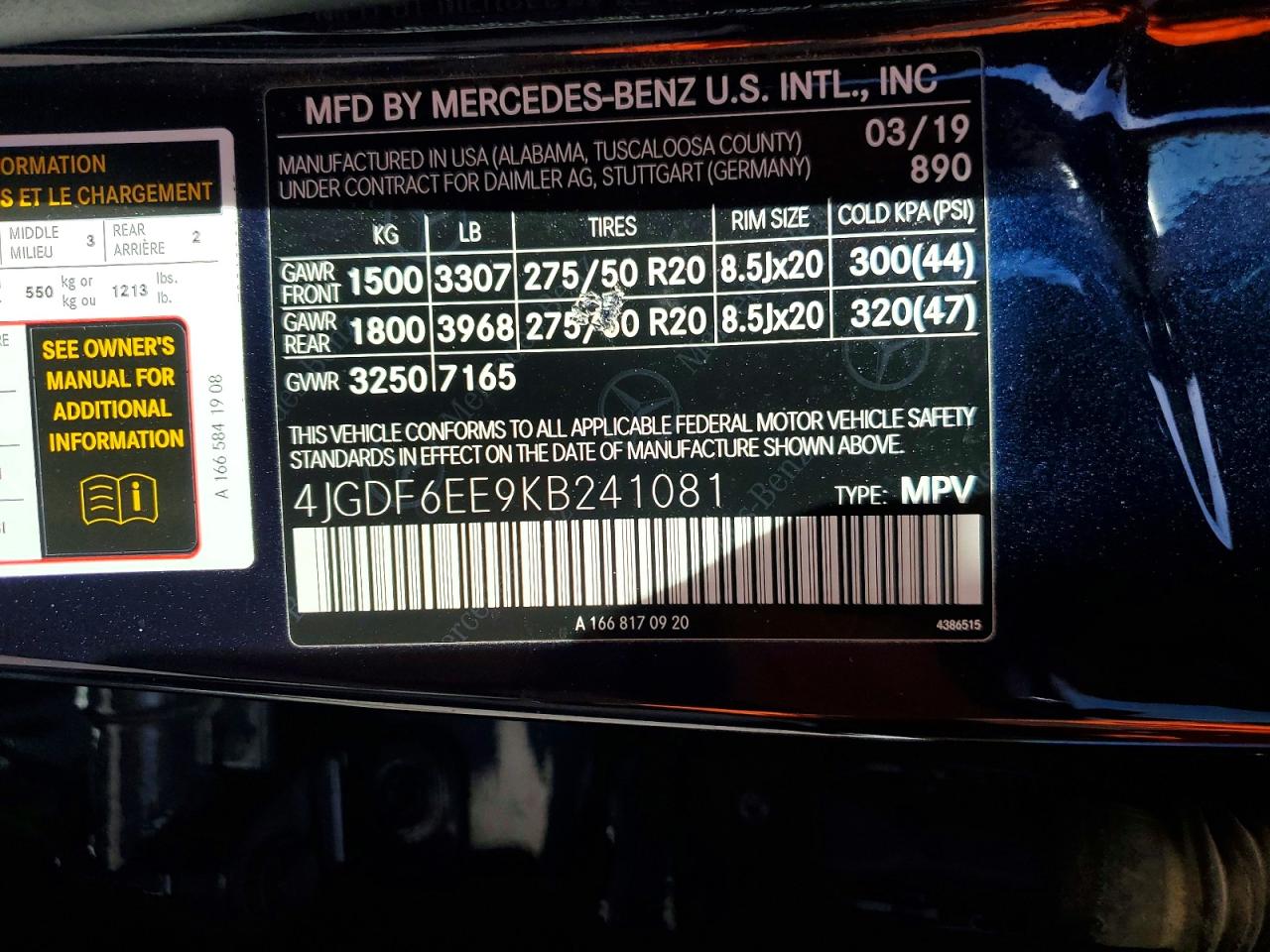 2019 MERCEDES-BENZ GLS 450 4MATIC photo 27