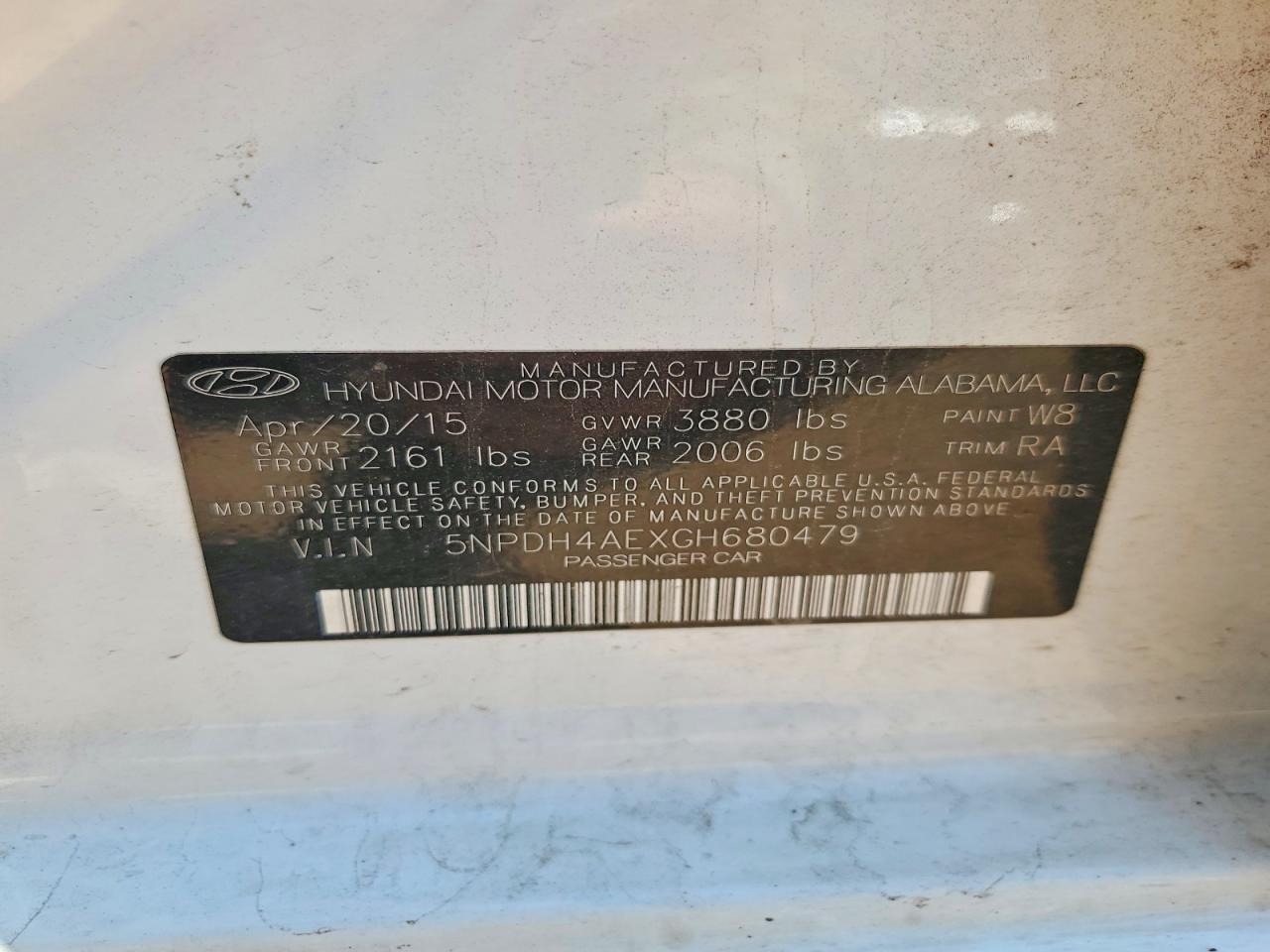2016 HYUNDAI ELANTRA SE photo 34