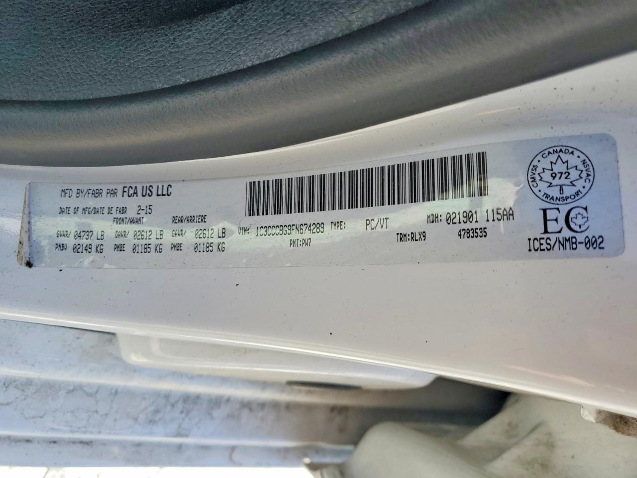 2015 CHRYSLER 200 photo 23