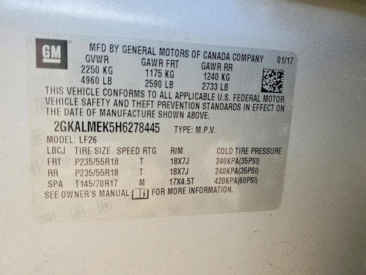 2017 GMC TERRAIN SLE photo 25