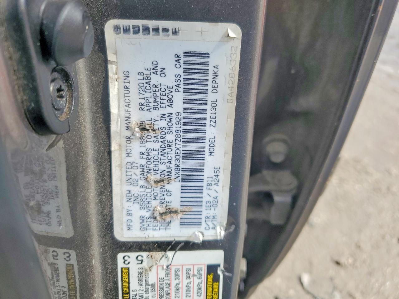 2007 TOYOTA COROLLA LE photo 23