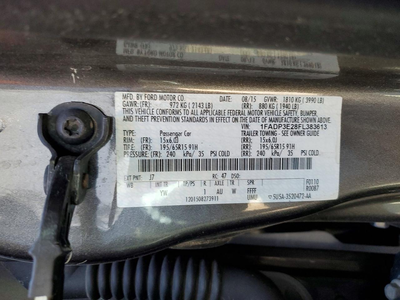 2015 FORD FOCUS S photo 25