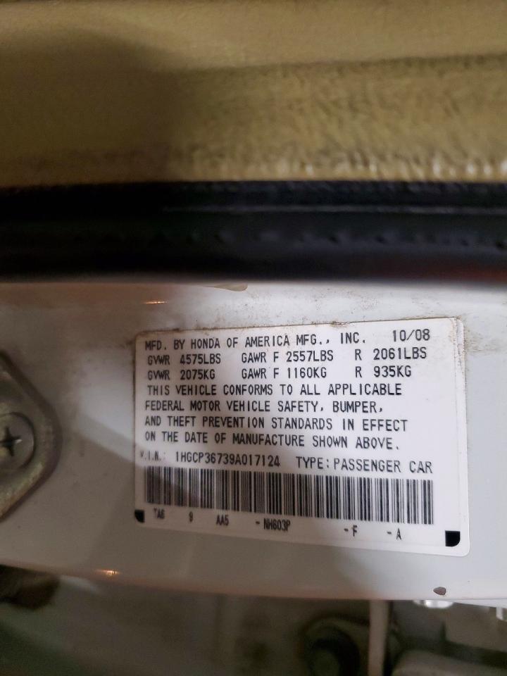 2009 HONDA ACCORD EX photo 13