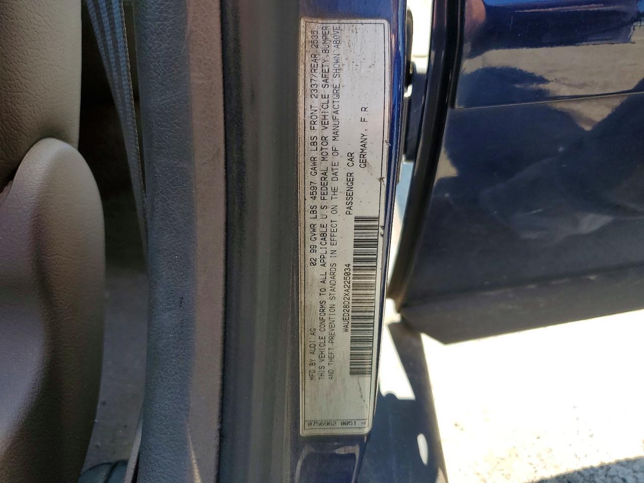 1999 AUDI A4 2.8 QUATTRO photo 23