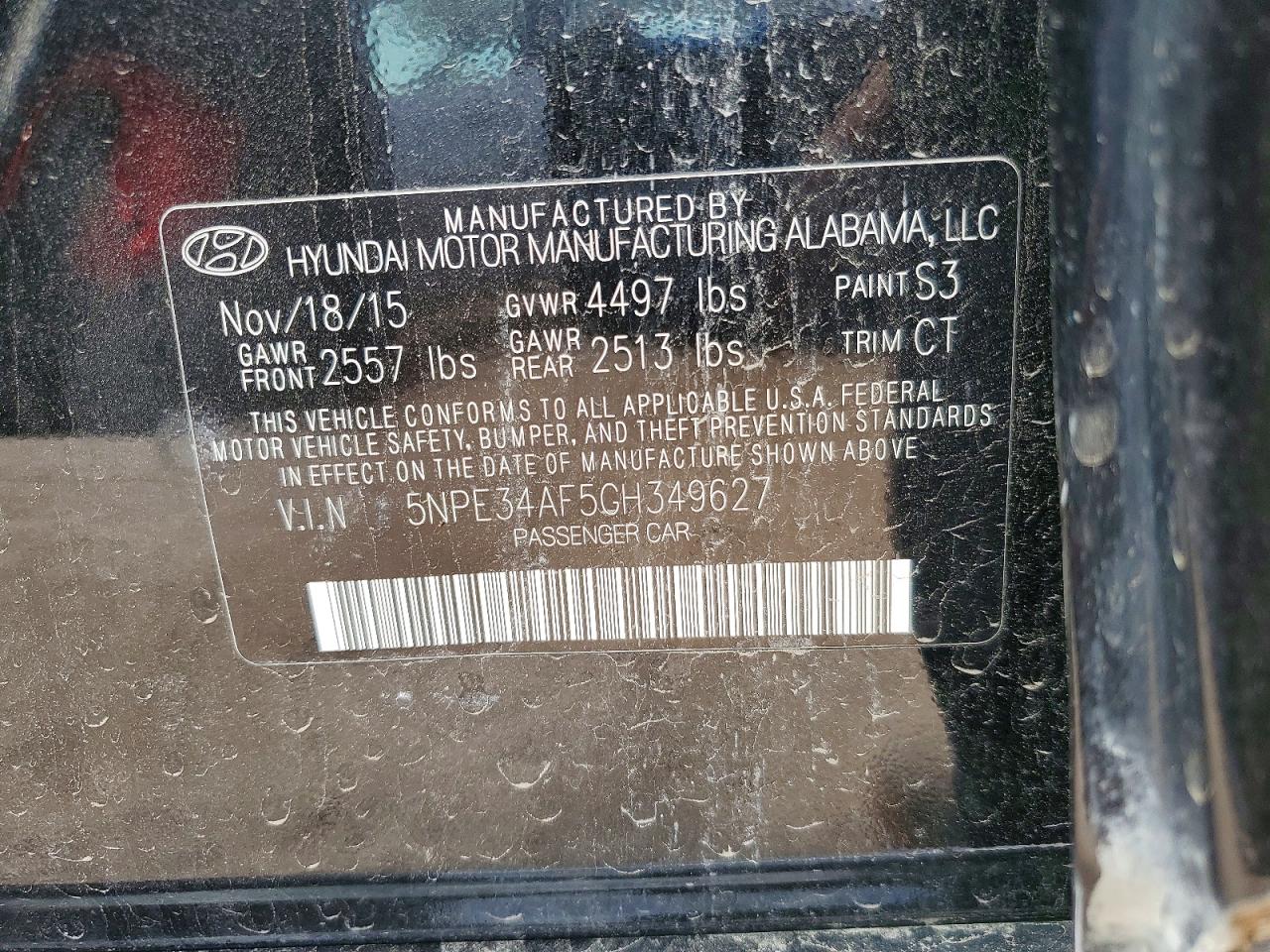 2016 HYUNDAI SONATA LIMITED photo 25