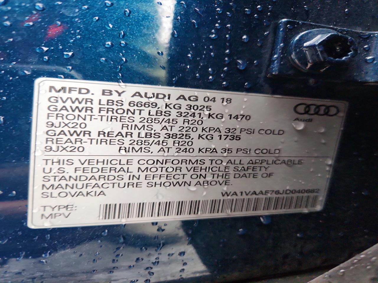 2018 AUDI Q7 PRESTIGE photo 37