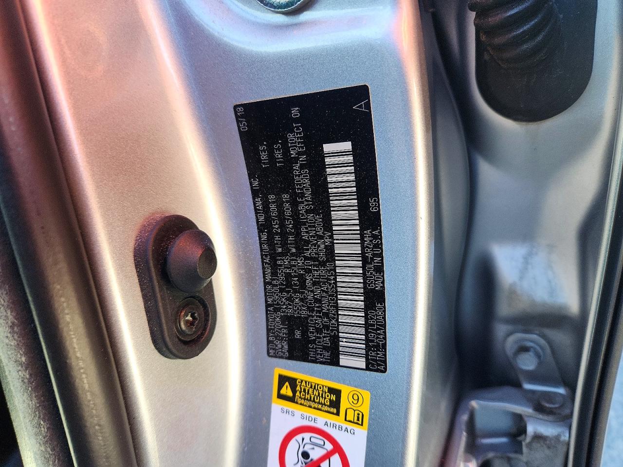 2018 TOYOTA HIGHLANDER XLE photo 25