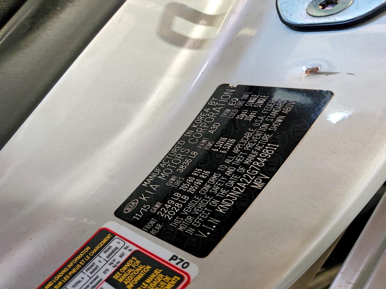 2016 KIA SOUL BASE photo 34