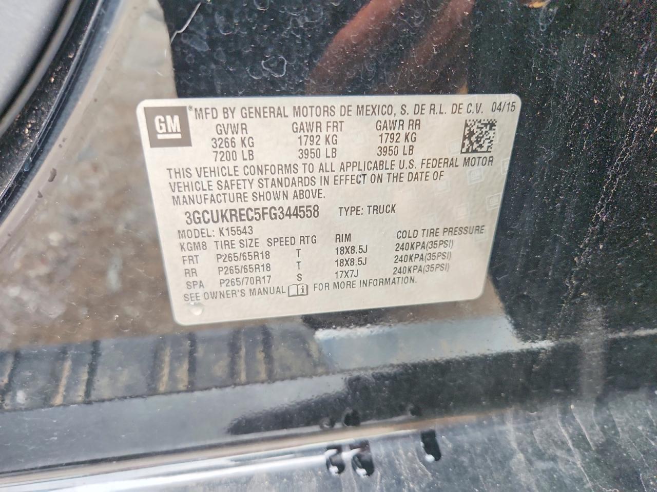 2015 CHEVROLET SILVERADO K1500 LT photo 23
