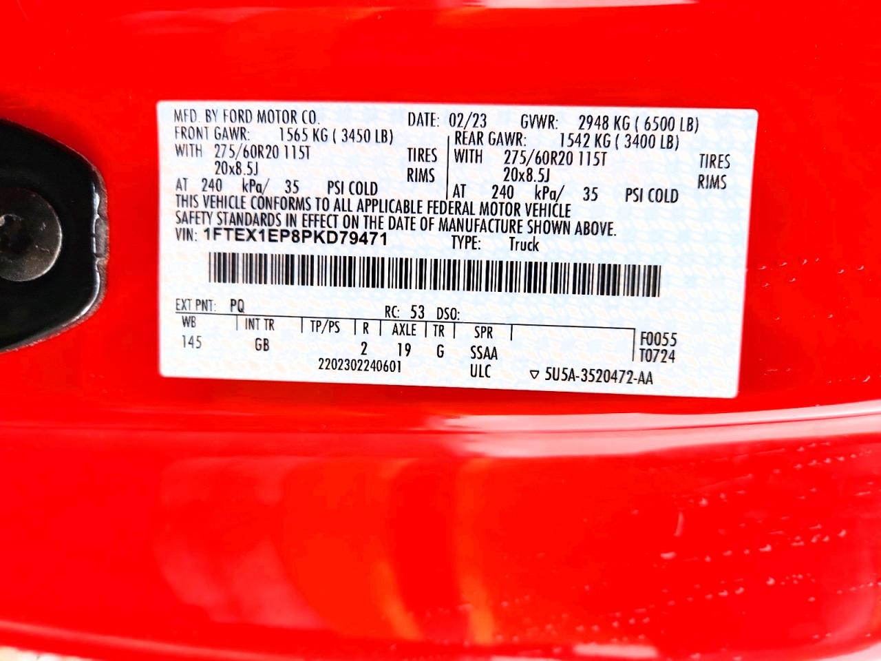 2023 FORD F150 photo 34