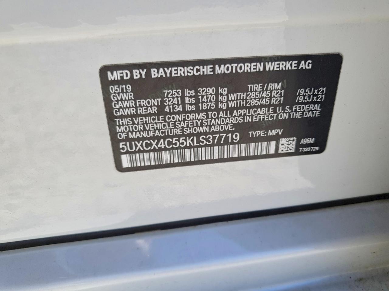 2019 BMW X7 XDRIVE50I photo 37