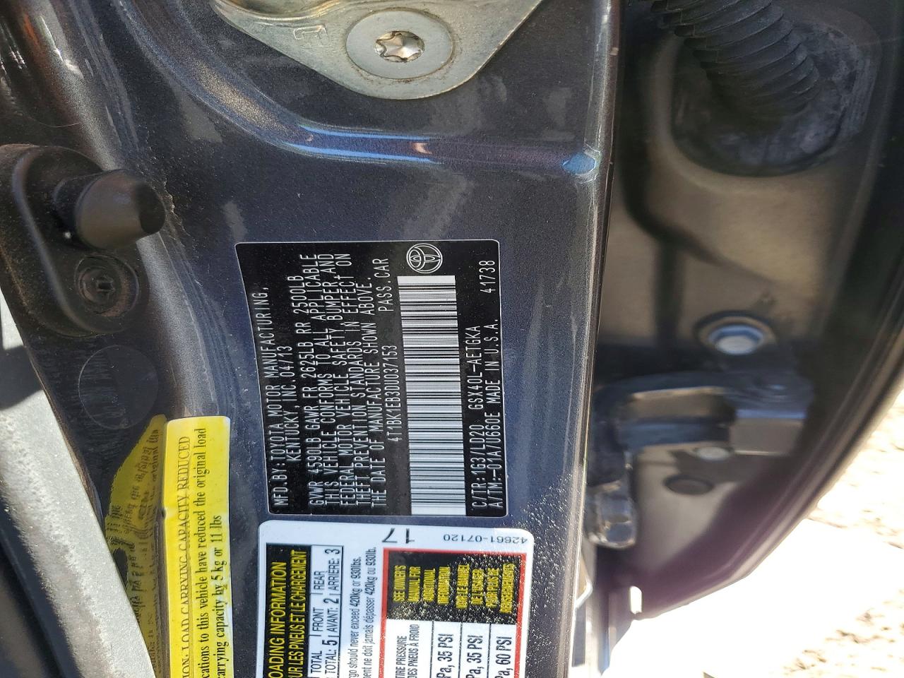 2013 TOYOTA AVALON XLE photo 34