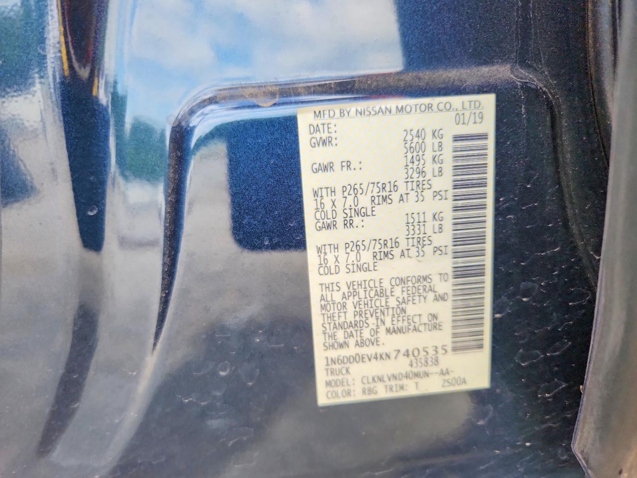 2019 NISSAN FRONTIER PRO-4X photo 34