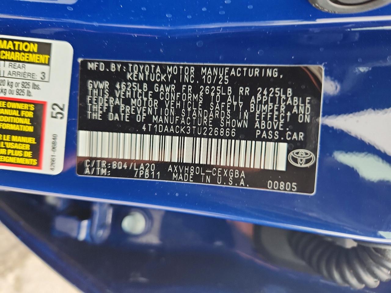 2026 TOYOTA CAMRY XLE photo 33