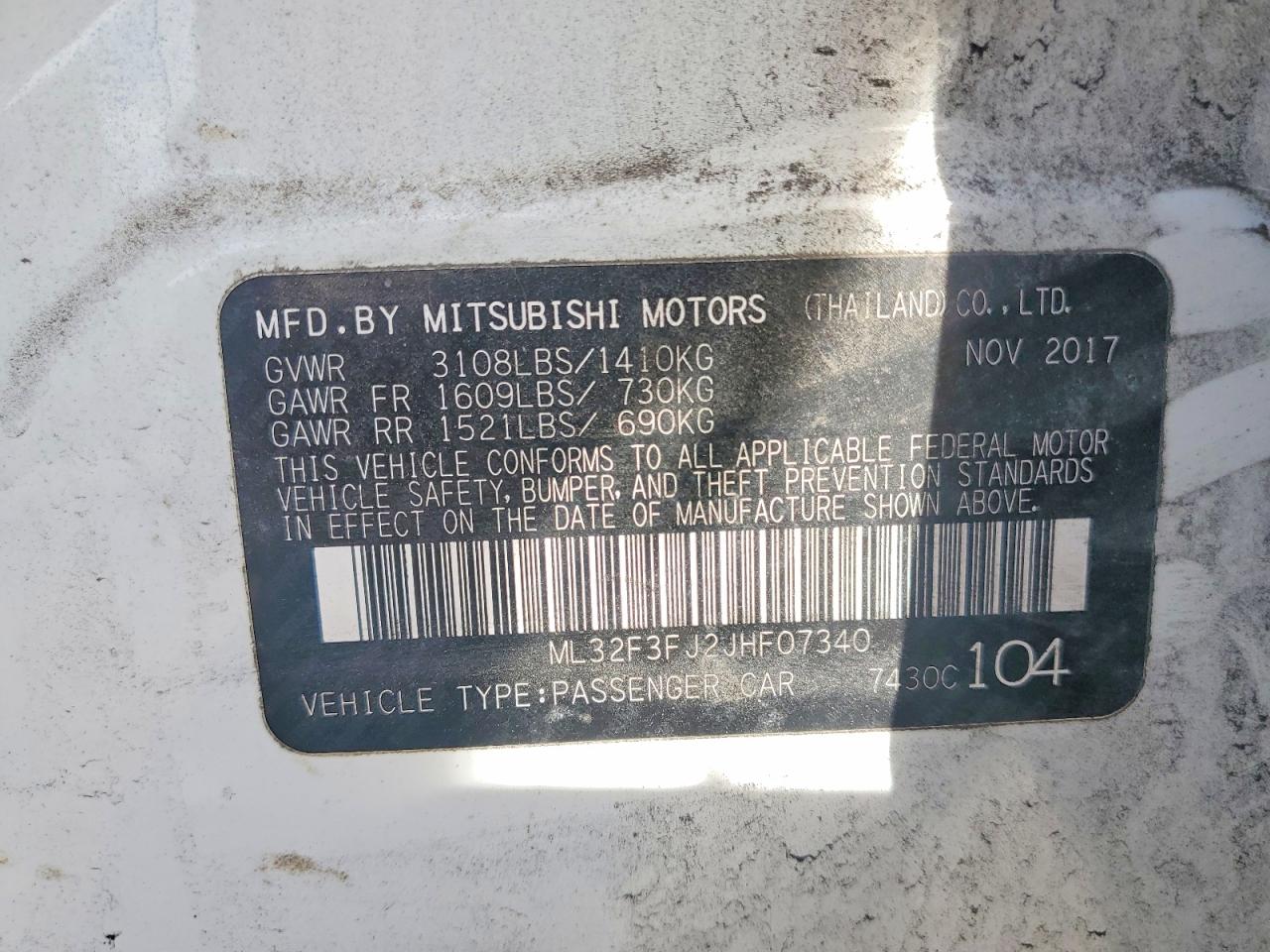 2018 MITSUBISHI MIRAGE G4 ES photo 34