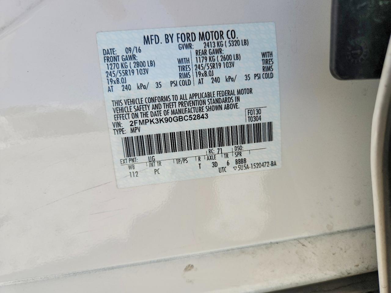 2016 FORD EDGE TITANIUM photo 25
