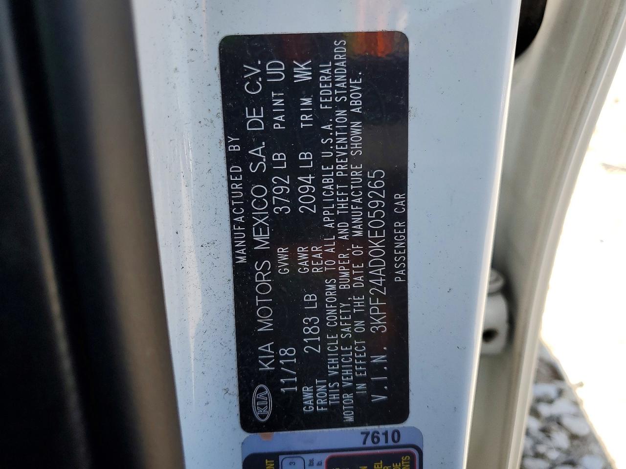 2019 KIA FORTE LXS photo 23