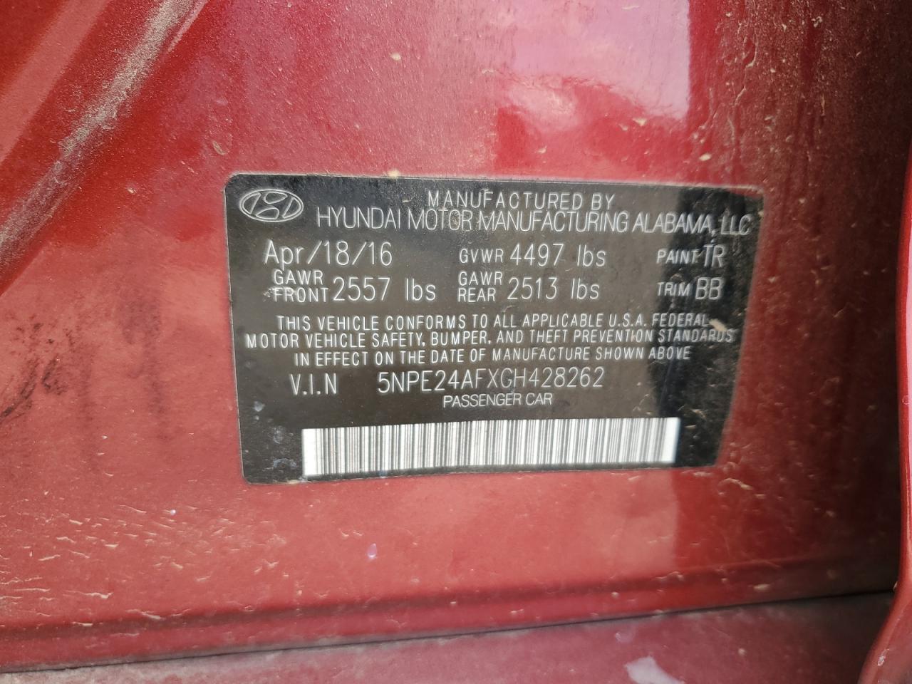 2016 HYUNDAI SONATA SE photo 23