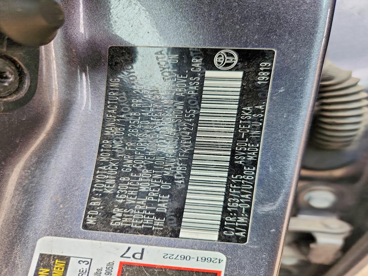 2014 TOYOTA CAMRY SE photo 34