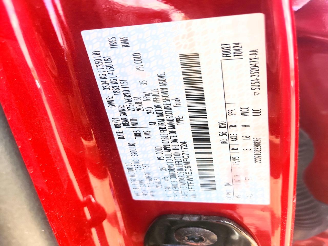 2021 FORD F150 SUPERCREW photo 23