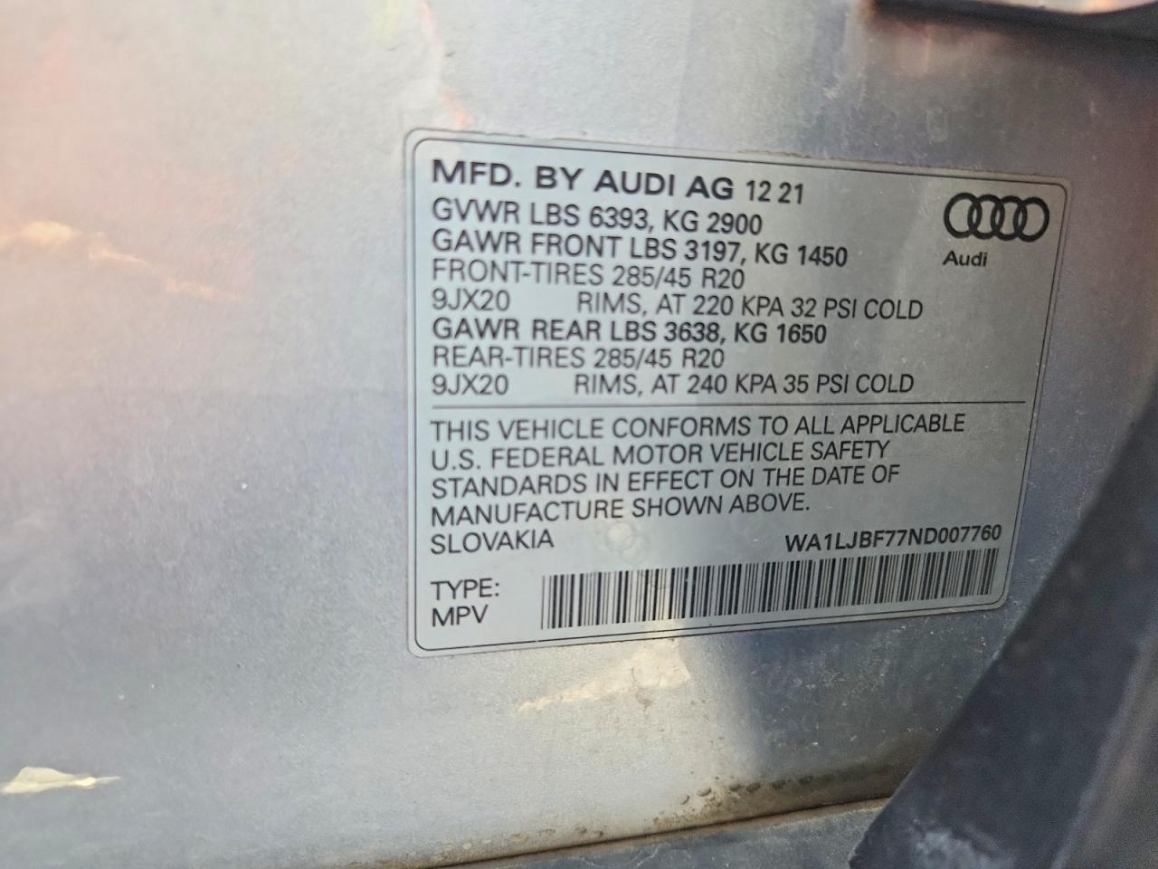 2022 AUDI Q7 PREMIUM PLUS photo 25