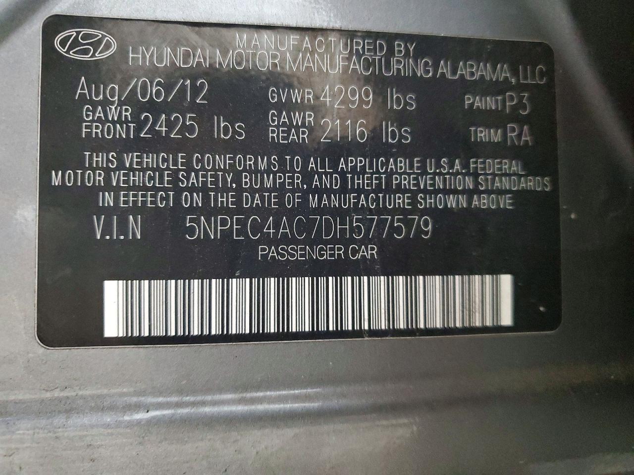 2013 HYUNDAI SONATA SE photo 23