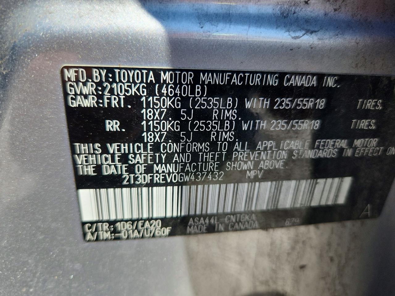 2016 TOYOTA RAV4 LIMITED photo 23