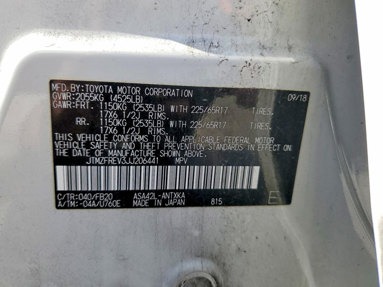 2018 TOYOTA RAV4 LE photo 40