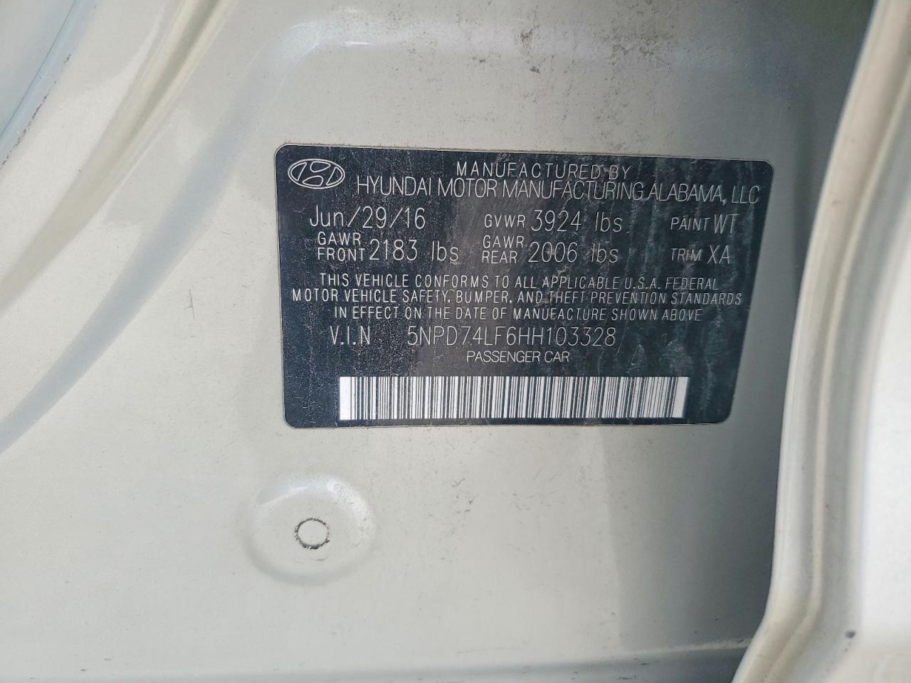 2017 HYUNDAI ELANTRA SE photo 34