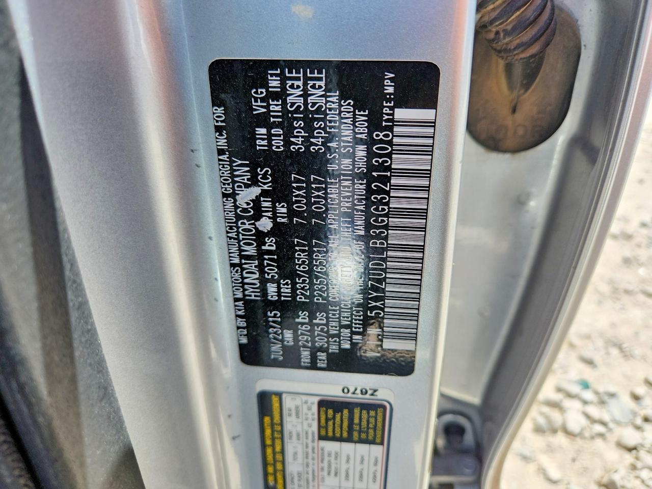 2016 HYUNDAI SANTA FE SPORT 2.4L photo 25