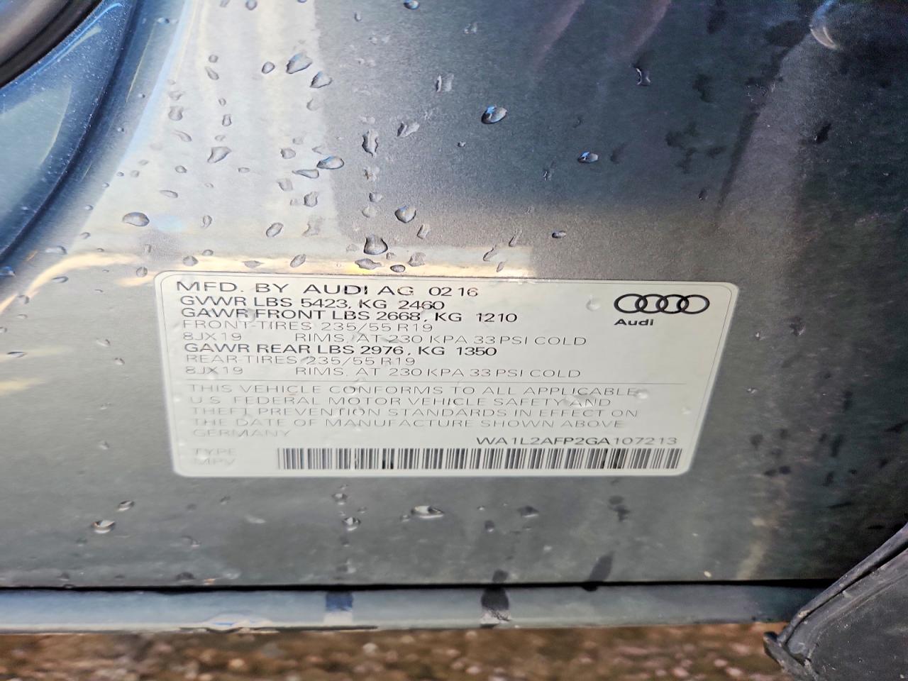 2016 AUDI Q5 PREMIUM PLUS photo 34
